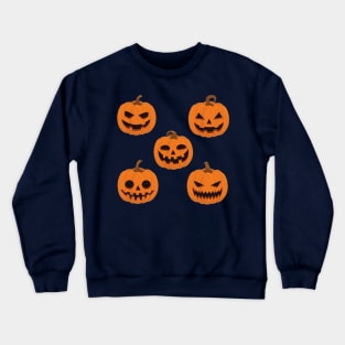 Halloween pumpkin set Crewneck Sweatshirt